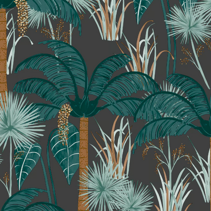 Blue Green Palm Wallpaper