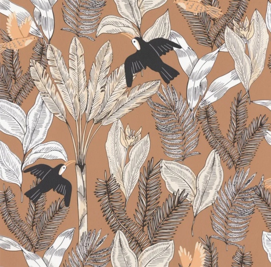 Terracotta Bird Wallpaper