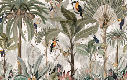 Exotic Jungle Wallpaper Mural