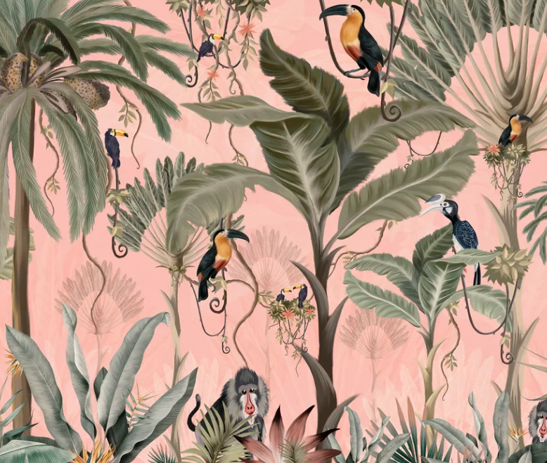 Exotic Jungle Wallpaper Mural