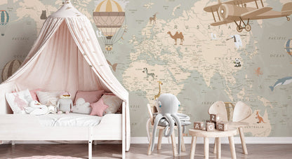 Explorer Map Wallpaper Mural