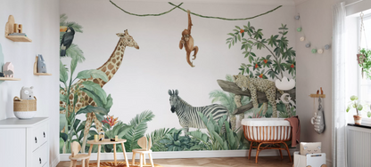 Jungle Friends Wallpaper Mural