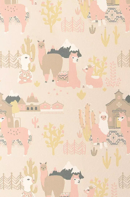 pink llama wallpaper