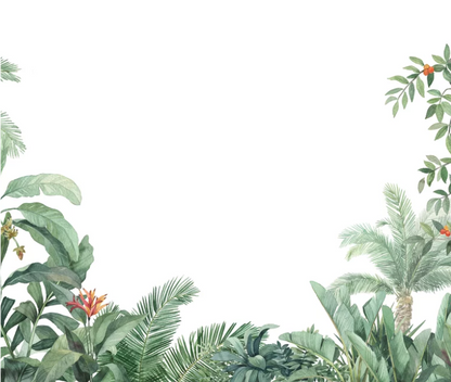 Tropical Arrangement Wallpaper Mural