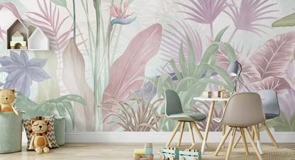 Tropical Paradise Plants Wallpaper Mural