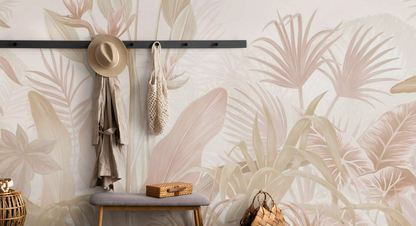 Tropical Paradise Plants Wallpaper Mural